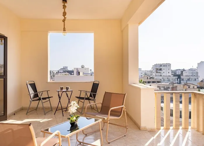 Ani's Stylish W Terrace In * Larnaca